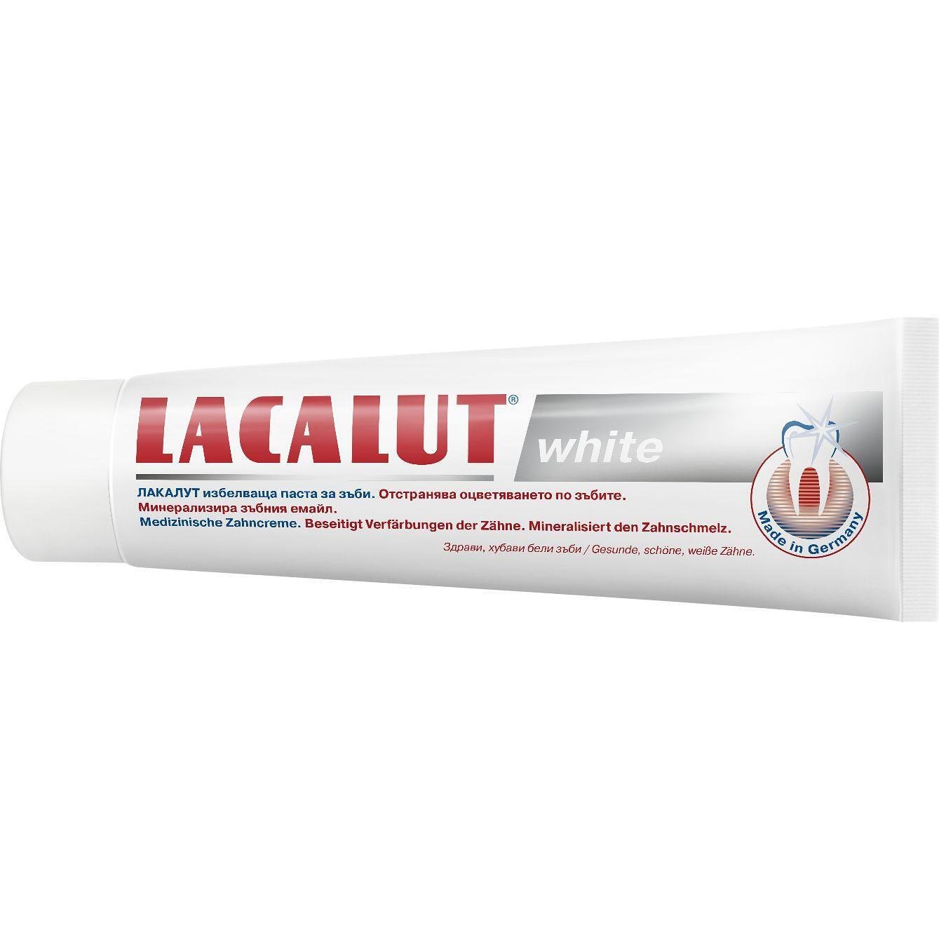 Lacalut White избелваща паста за зъби, 75 мл | Лакалут