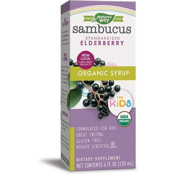 Nature's Way Sambucus детски органик сироп, 120 мл | Нейчърс уей, Самбукус