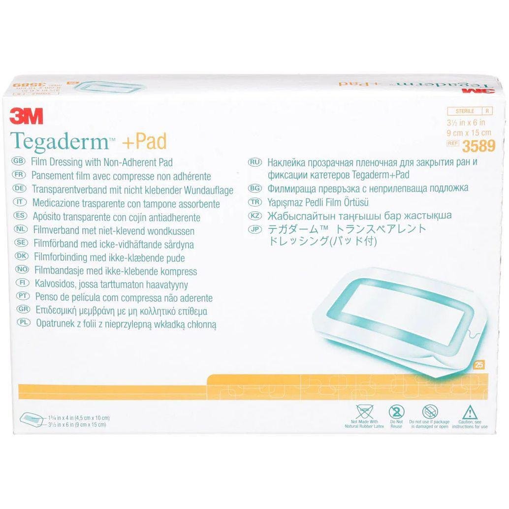 3M Tegaderm + Pad стерилна превръзка за рани, 5 см х 7 см, 3 м | 3М