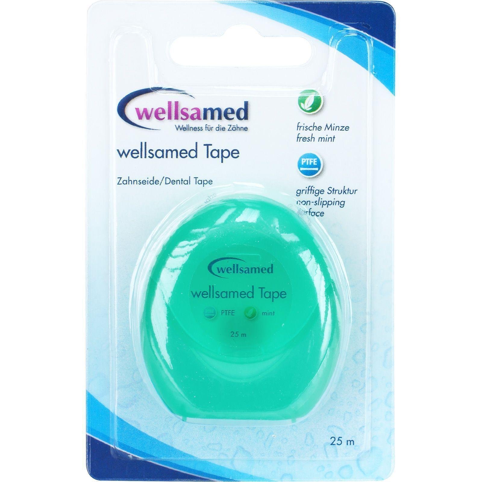 Wellsamed Tape конец за зъби ментол, 25 м | Велсамед