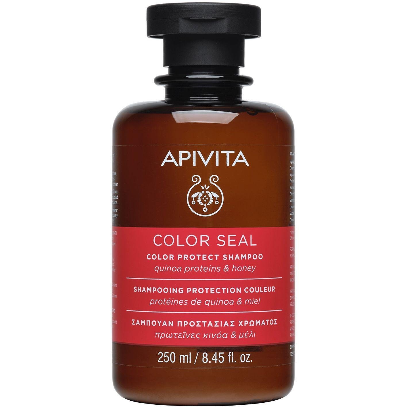 Apivita Color Seal шампоан за боядисана коса, 250 мл | Апивита