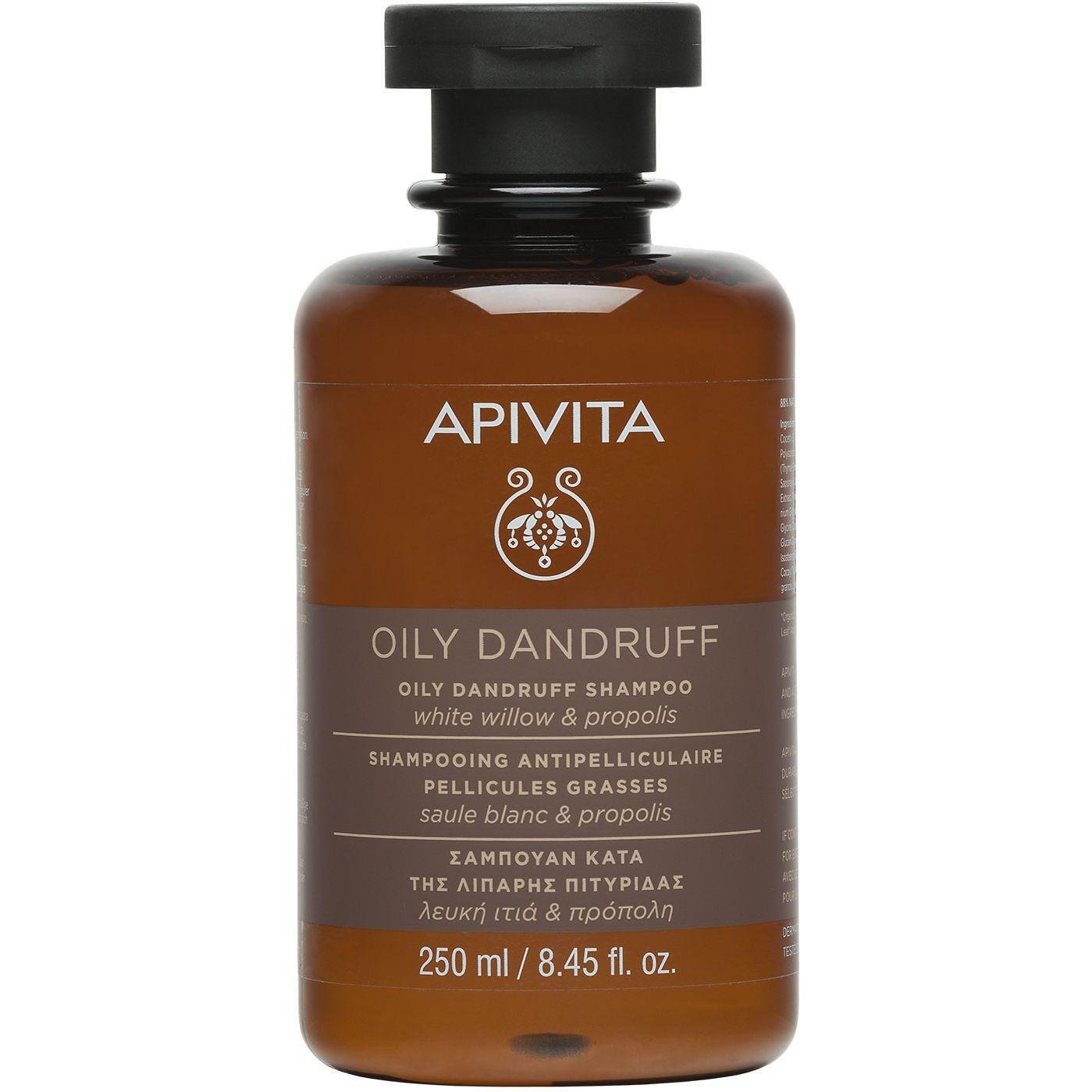 Apivita Oily Dandruff шампоан против мазен пърхот, 250 мл | Апивита