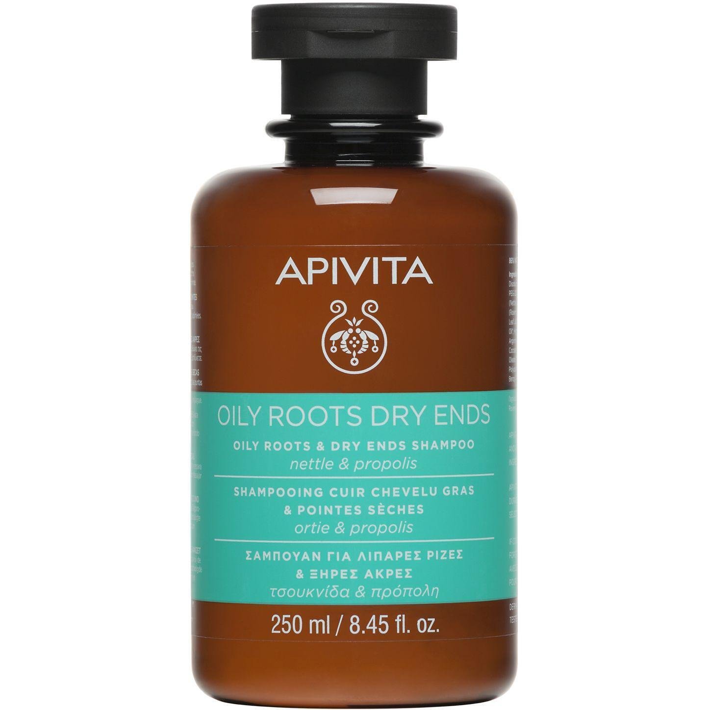 Apivita Oily Roots Dry Ends шампоан за мазни корени и сухи краища, 250 мл | Апивита