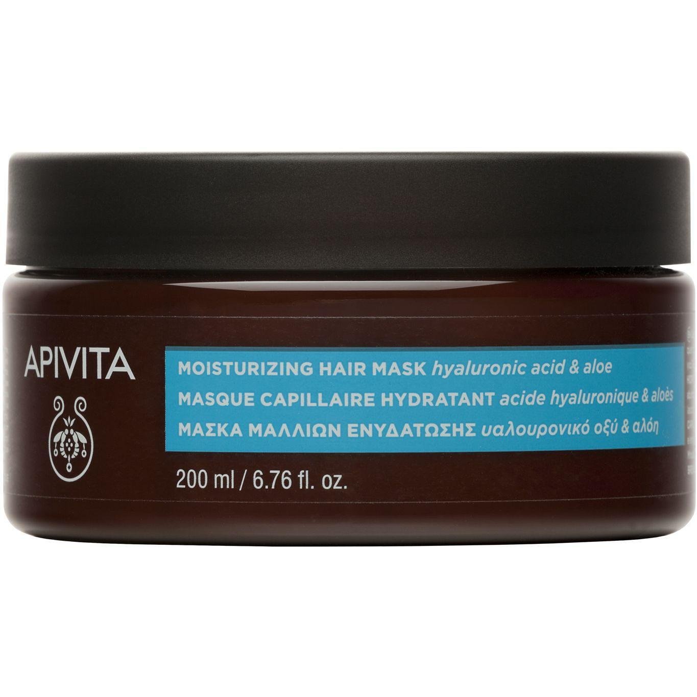 Apivita Express Beauty хидратираща маска за коса хиалуронова киселина и алое, 200 мл | Апивита