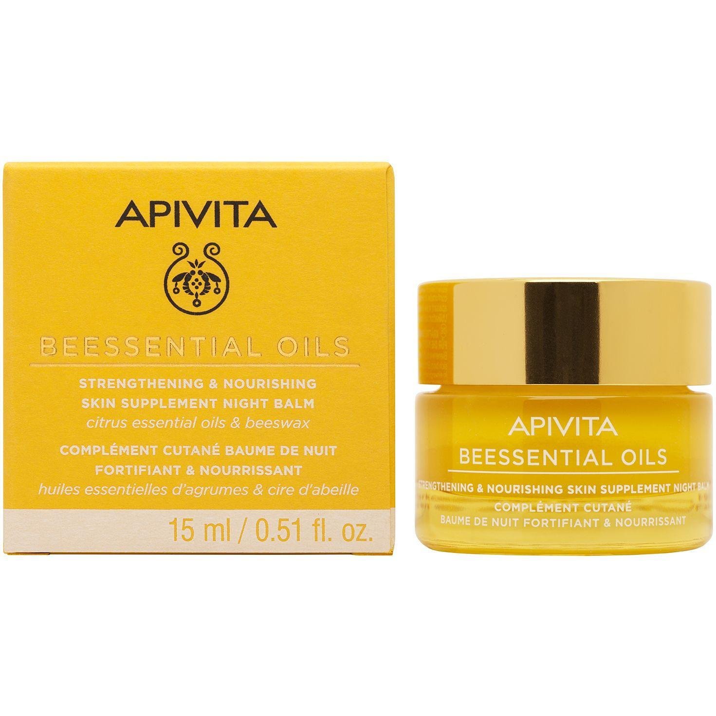 Apivita Beesential Oils нощен балсам, 15 мл | Апивита