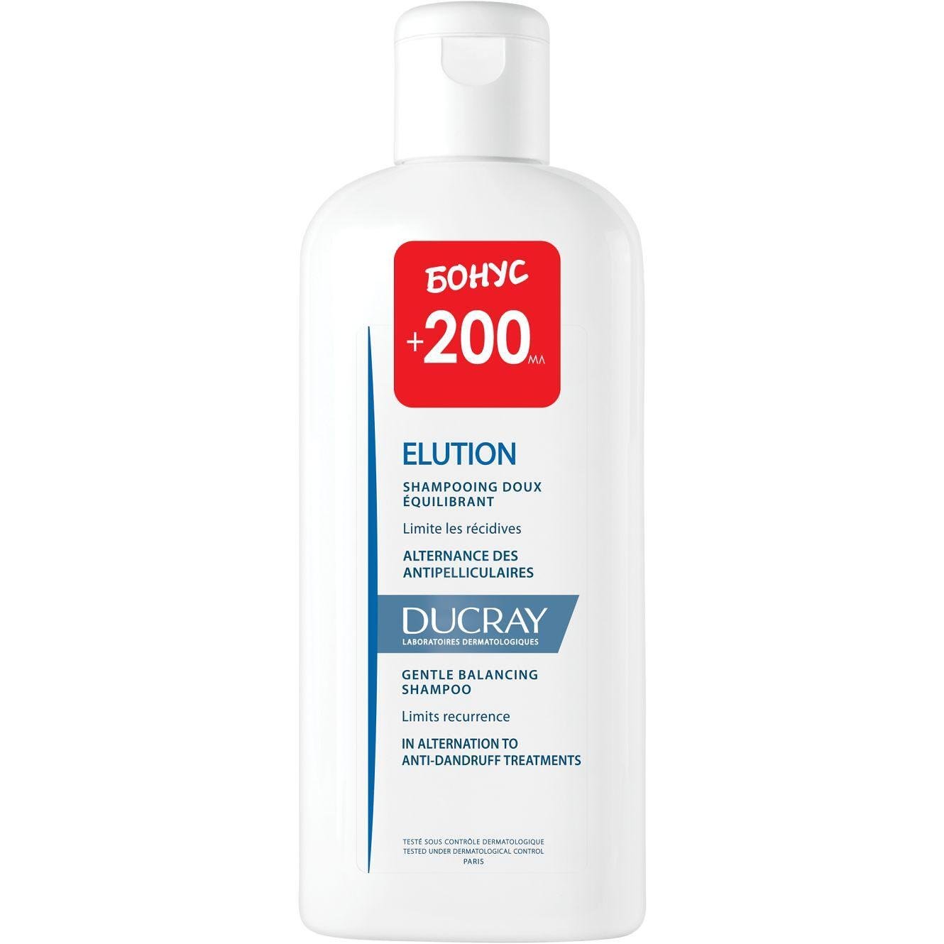 Ducray Elution нежен шампоан, 400 мл | Дюкрей, Елюшън