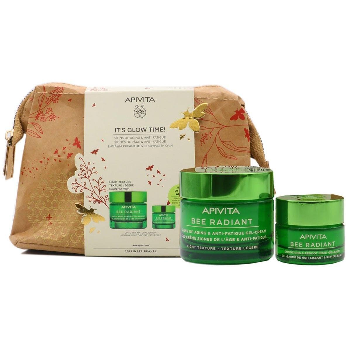 Apivita It's Glow Time комплект лек крем 50 мл, нощен гел 15 мл | Апивита