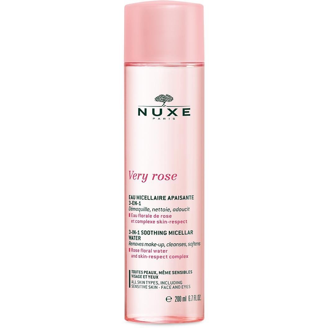 Nuxe Very Rose 3in1 успокяваща мицеларна вода за чувствителна кожа, 200 мл | Нукс, Вери Роуз