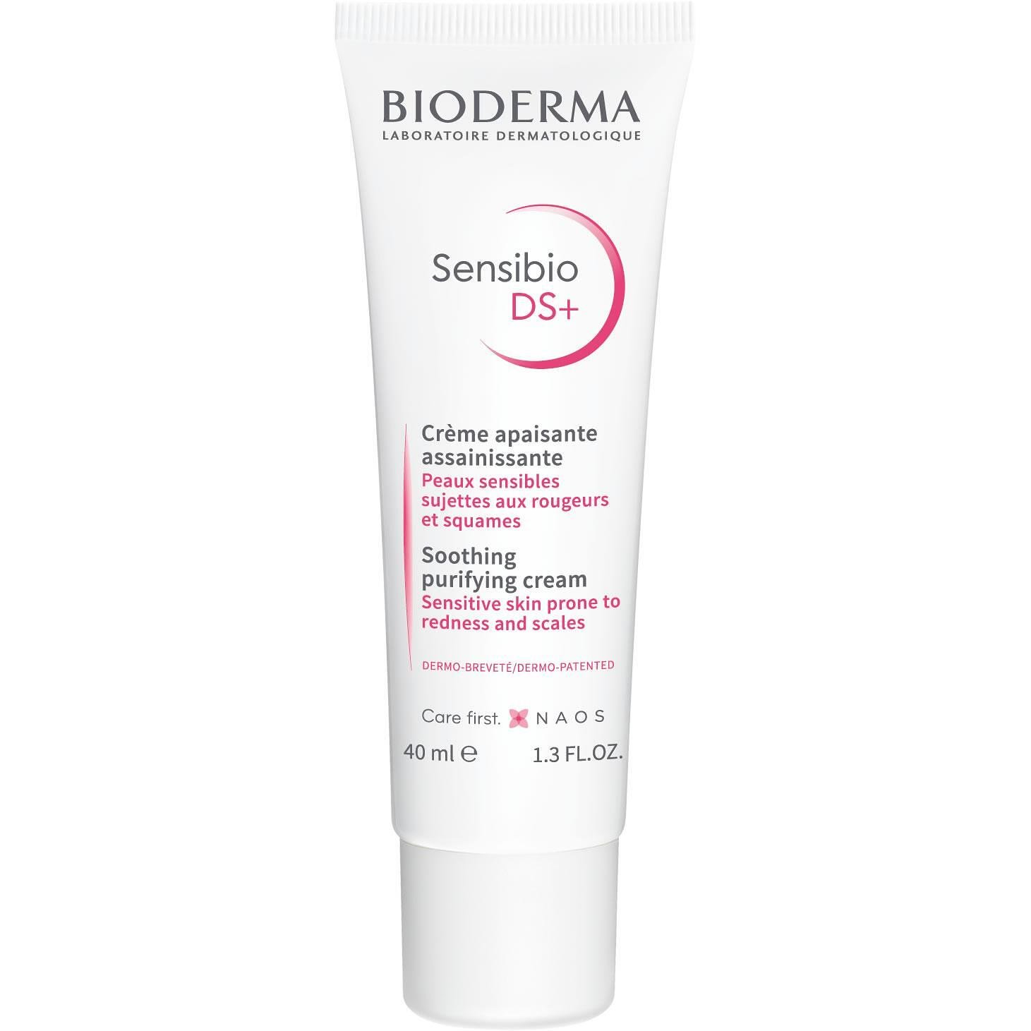 Bioderma Sensibio DS+ успокояващ крем за кожа със зачервявания и сквами, 40 мл | Биодерма, Сенсибио