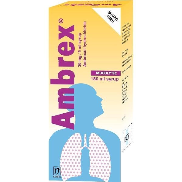 Nobel Pharma Ambrex сироп при бронхит 30 мг/5 мл, 150 мл | Нобел Фарма, Амбрекс