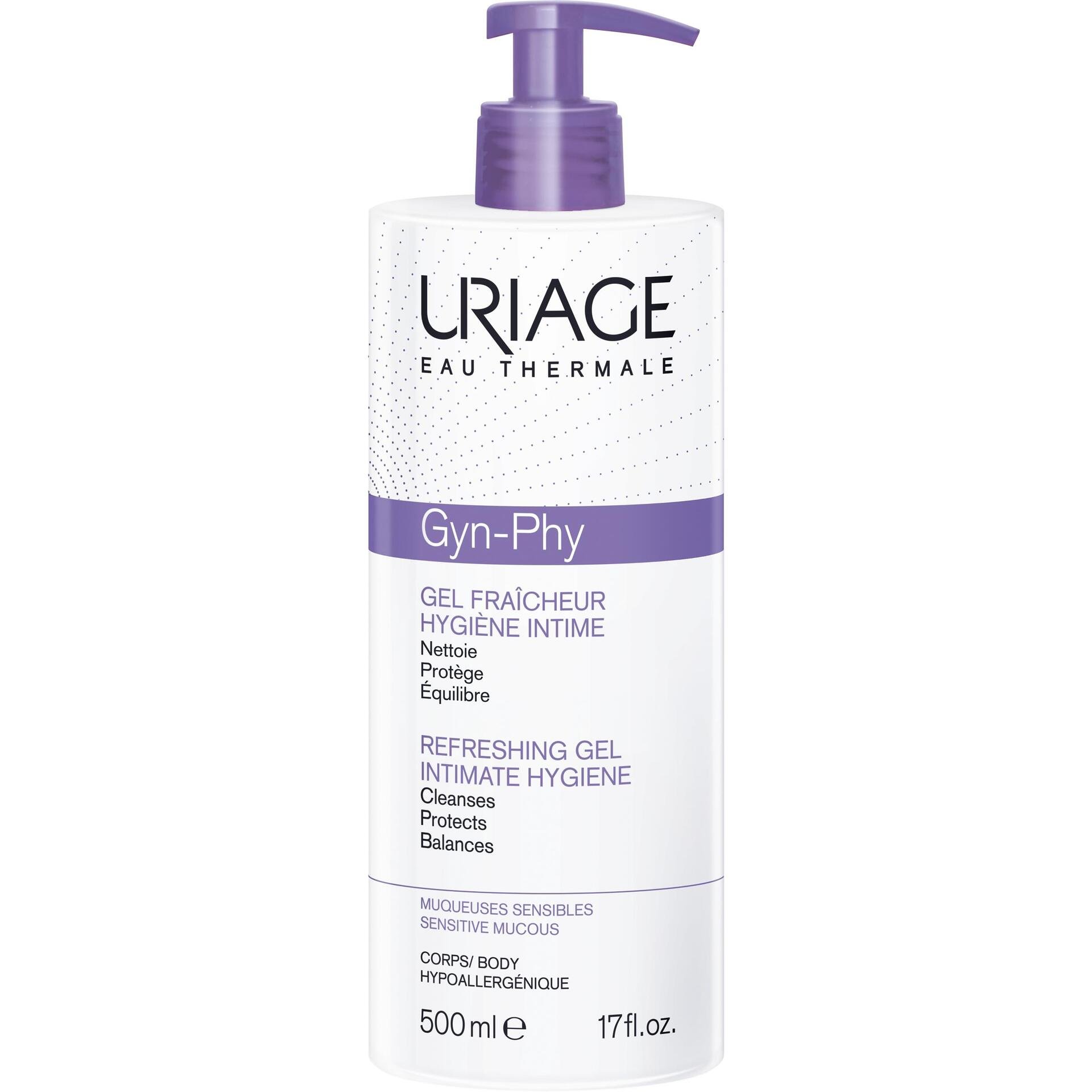 Uriage Gyn-Phy освежаващ гел за интимна хигиена, 500 мл | Уриаж, Гин-Фи