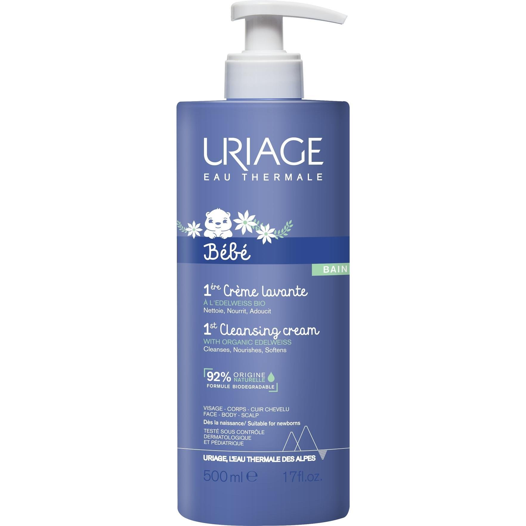 Uriage Bebe почистващ душ-крем за бебета с отмиване, 500 мл | Уриаж, Бебе