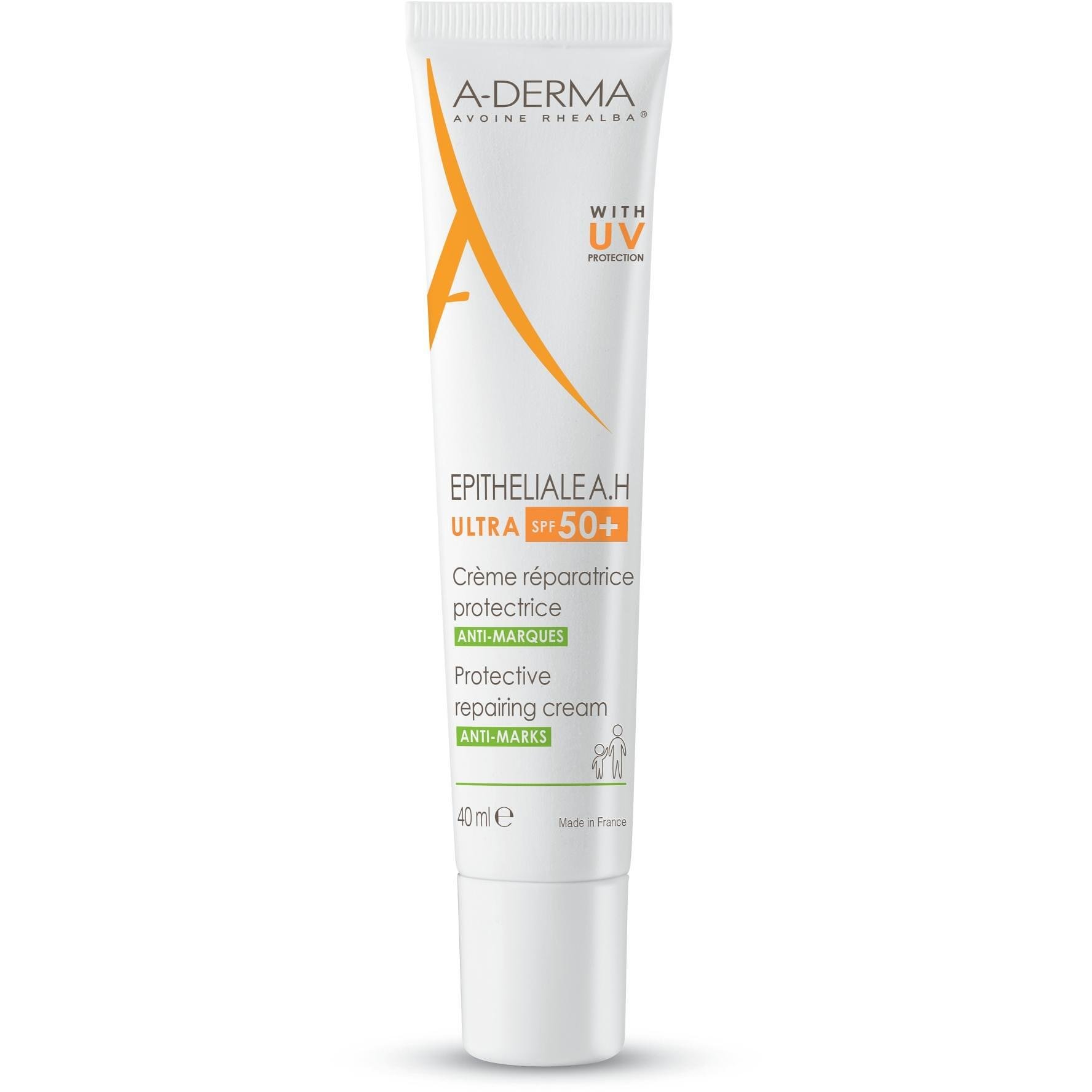 A-Derma Epitheliale A.H защитен и възстановяващ крем срещу белези SPF 50+ 30 мл | А-Дерма, Епителиал А.Х