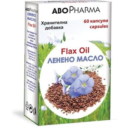 AboPharma Флакс Ойл ленено масло 1000 мг 60 капсули | Абофарма