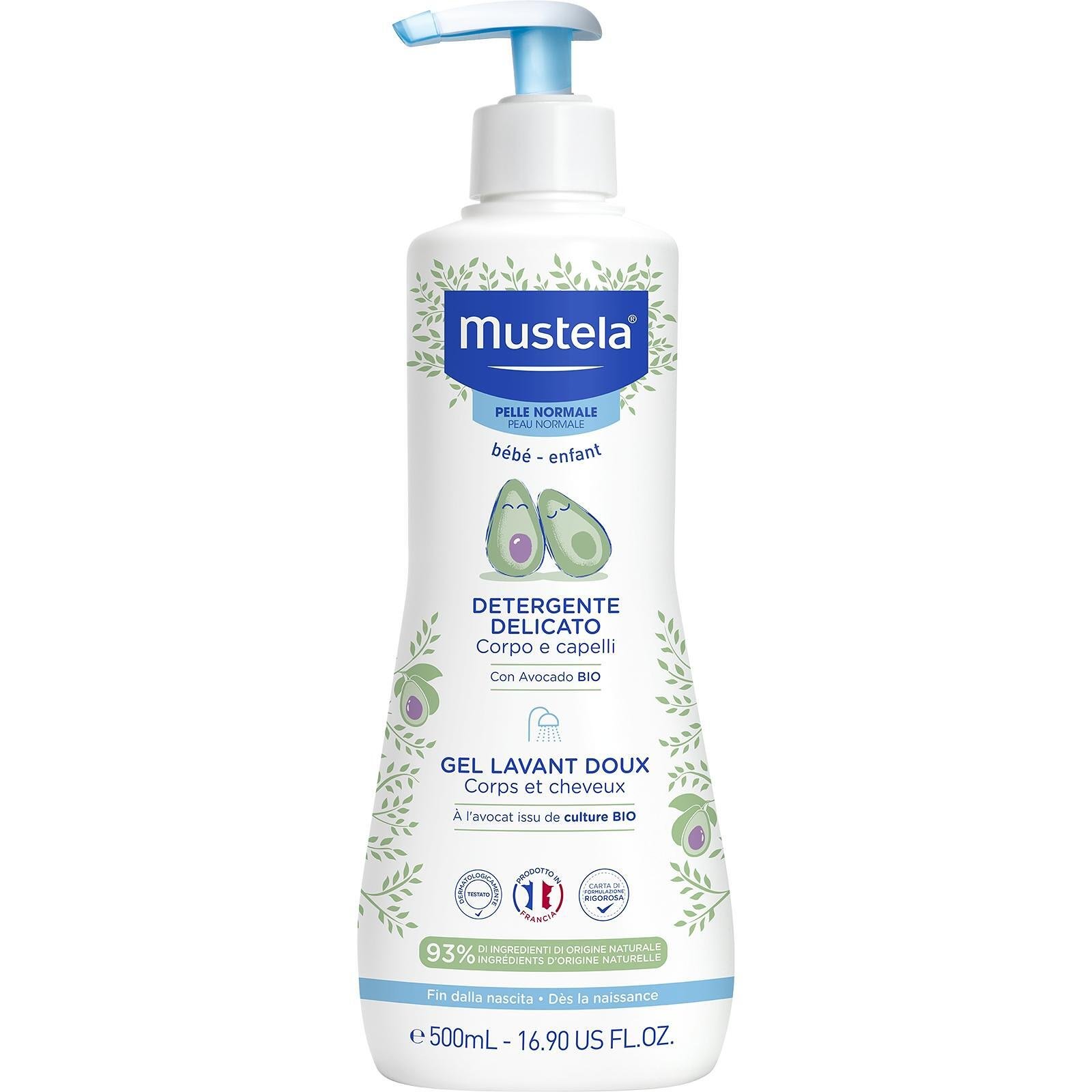 Mustela Нежен измиващ гел коса и тяло 500 мл | Мустела