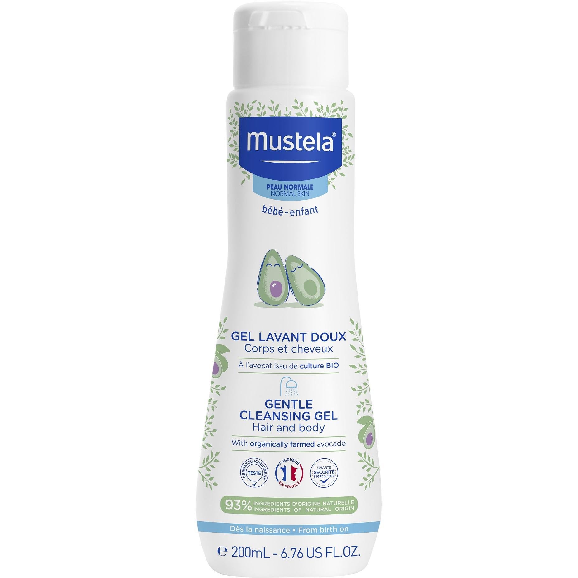 Mustela Нежен измиващ гел коса и тяло на деца и бебета 200 мл | Мустела