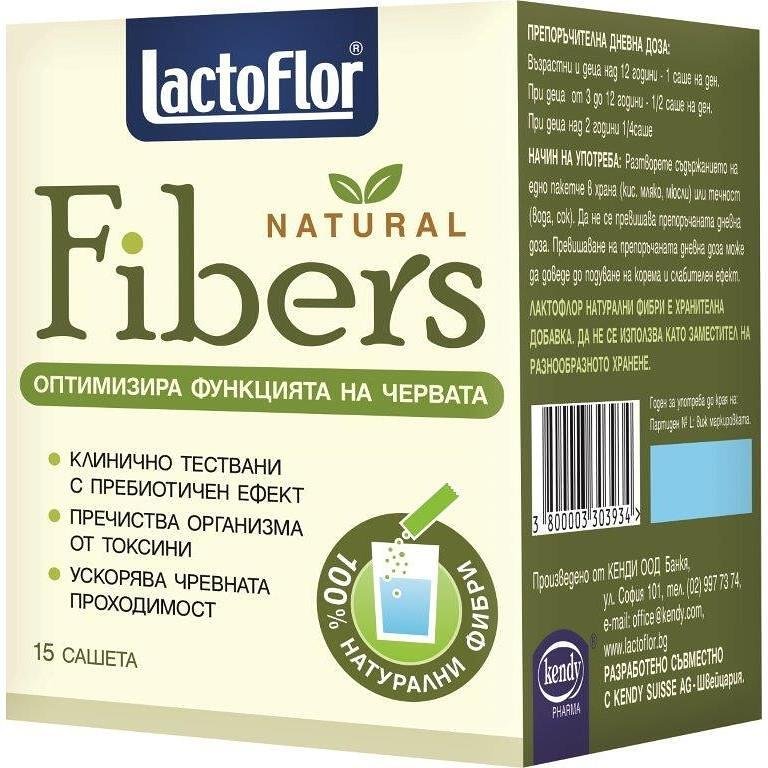 Lactoflor натурални фибри за добра чревна проходимост 15 сашета | Лактофлор