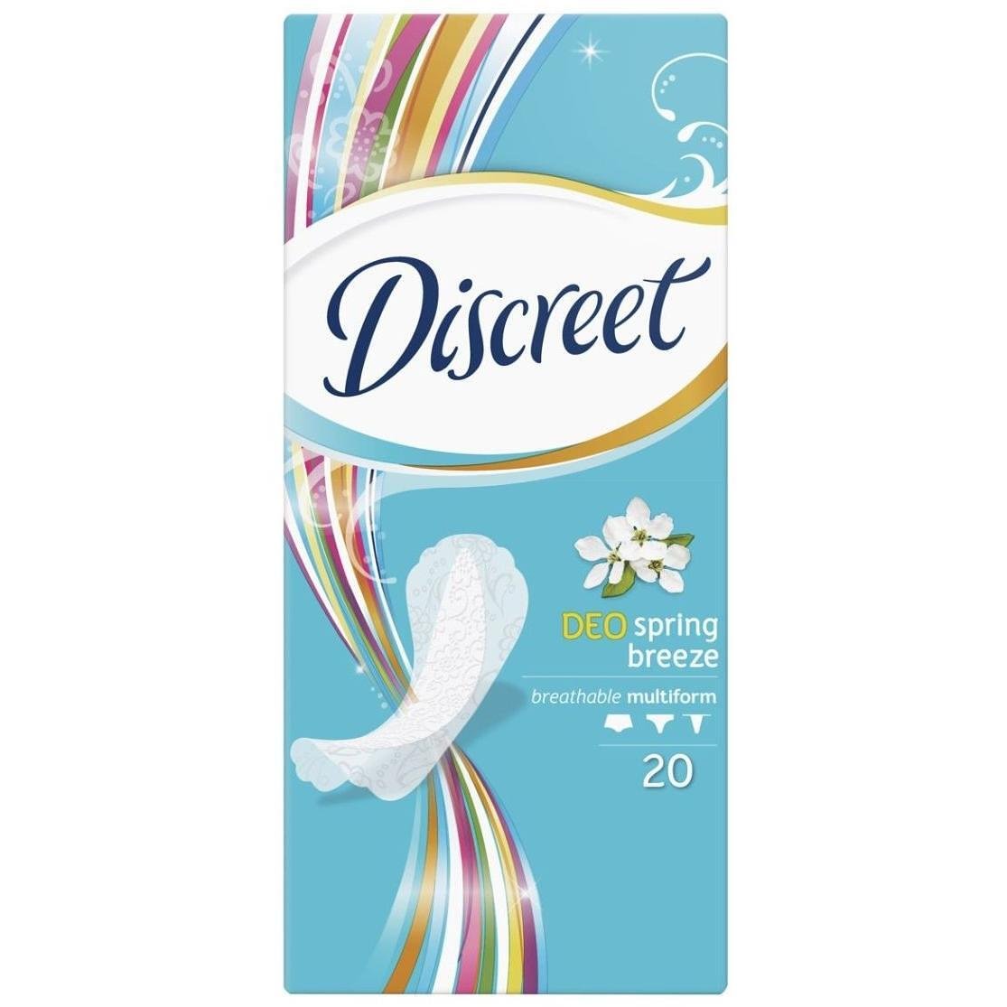 Discreet DEO spring breeze ежедневни мултиформ ароматизирани дамси превръзки 20 броя | Дискрийт