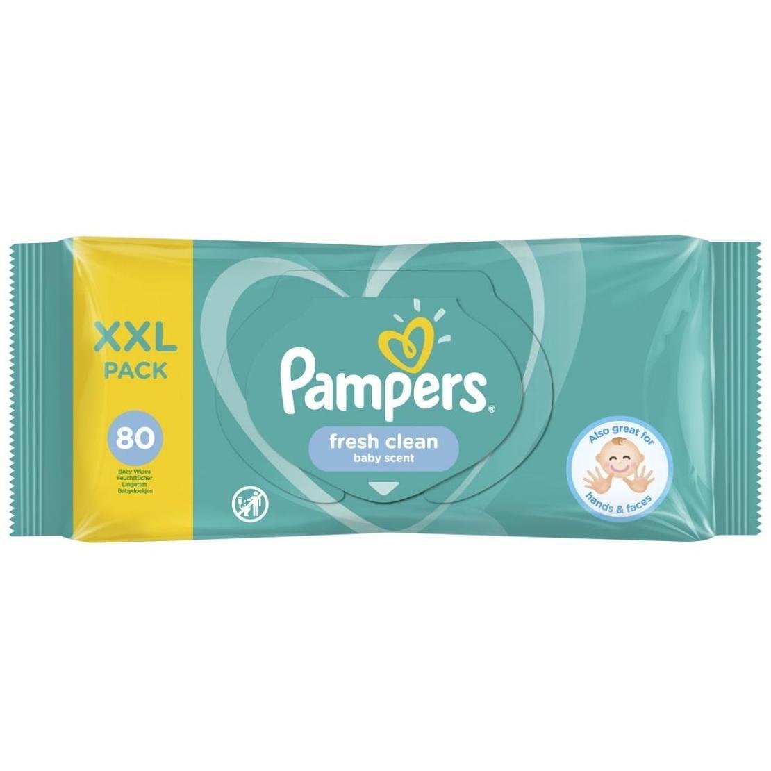 Pampers бебешки мокри кърпи фреш 80 броя | Памперс