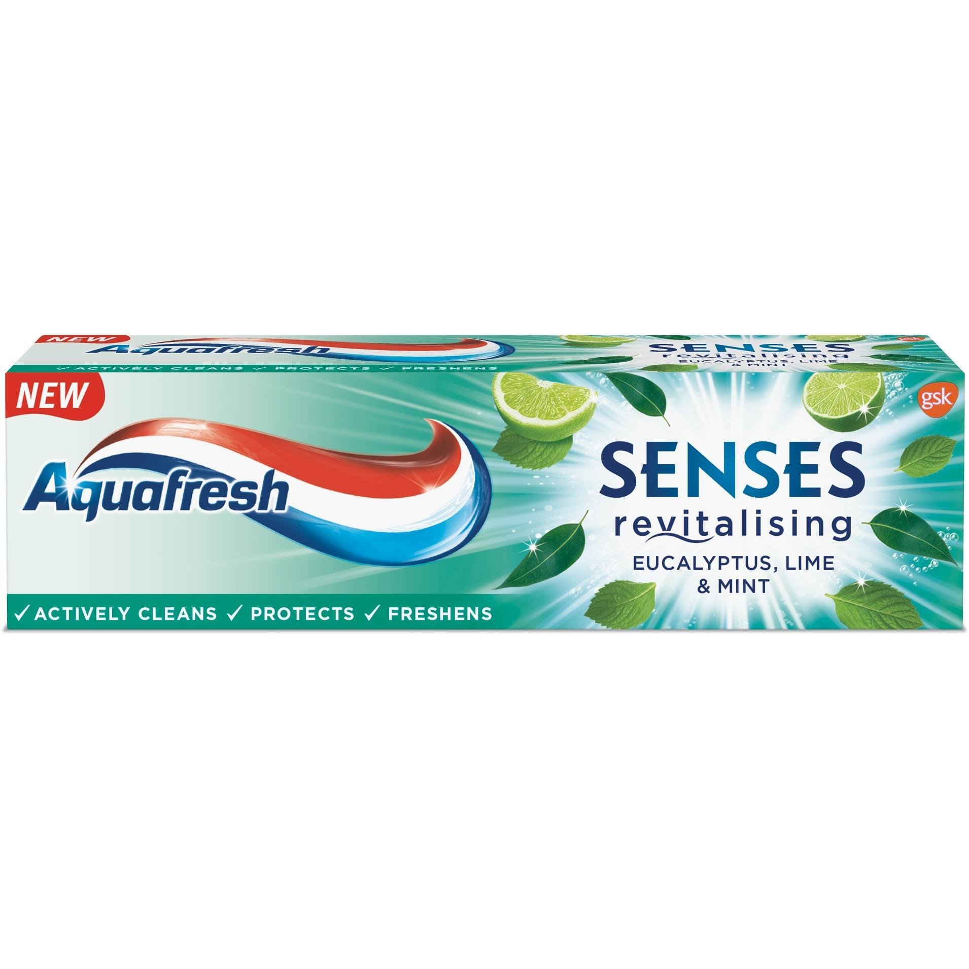 Aquafresh паста за зъби Сенсес аромат на евкалипт лайм и мента 75 мл | Аквафреш