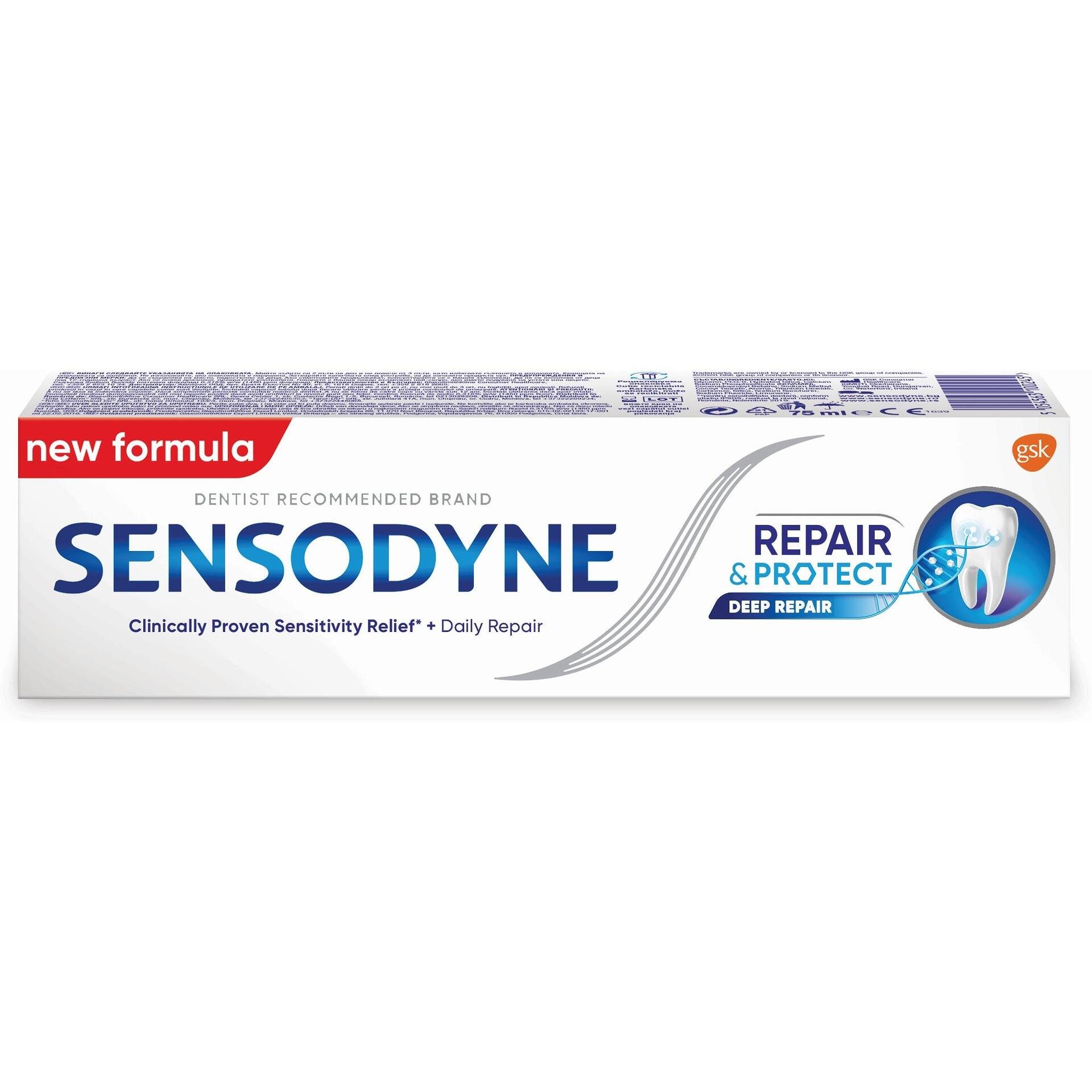 Sensodyne Рипеър енд протект паста за зъби 75 мл | Сенсодин