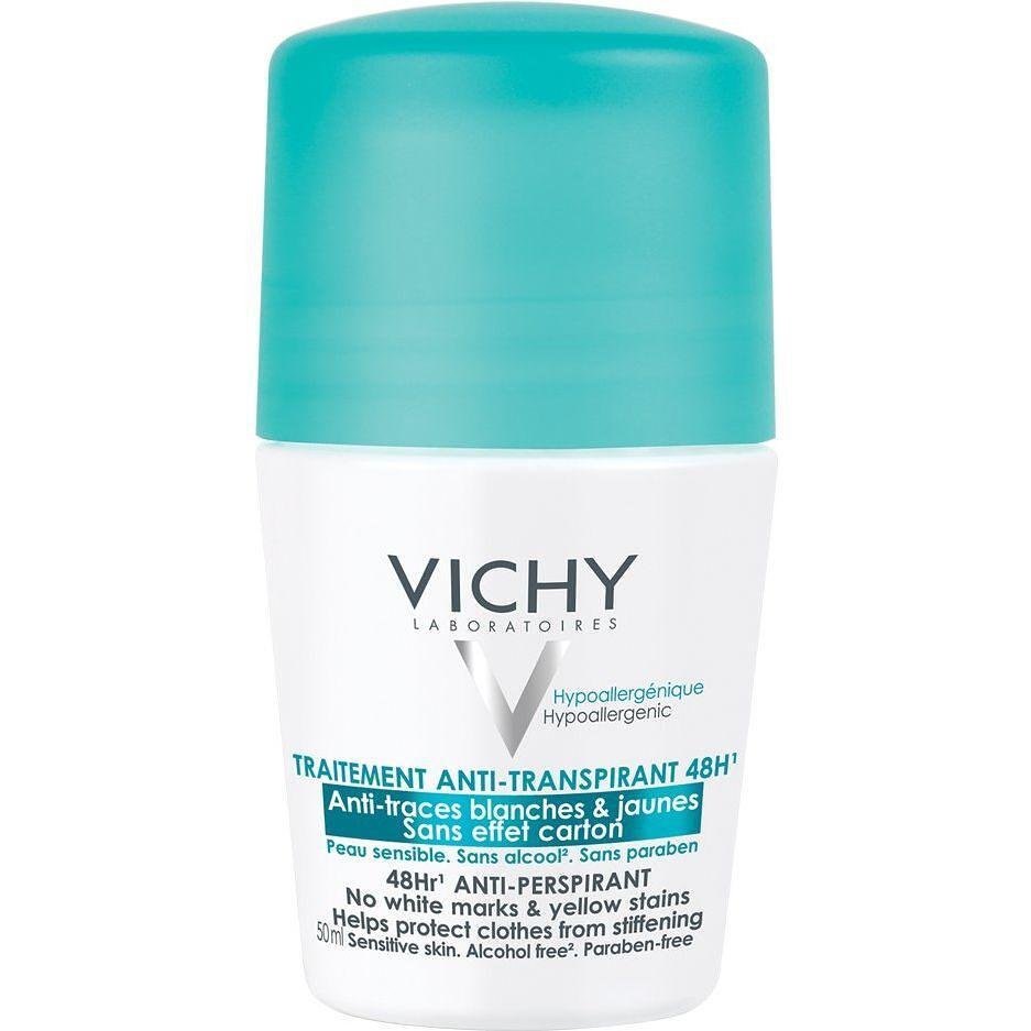 Vichy рол-он дезодорант против изпотяване 48 ч. без бели следи, 50 мл | Виши