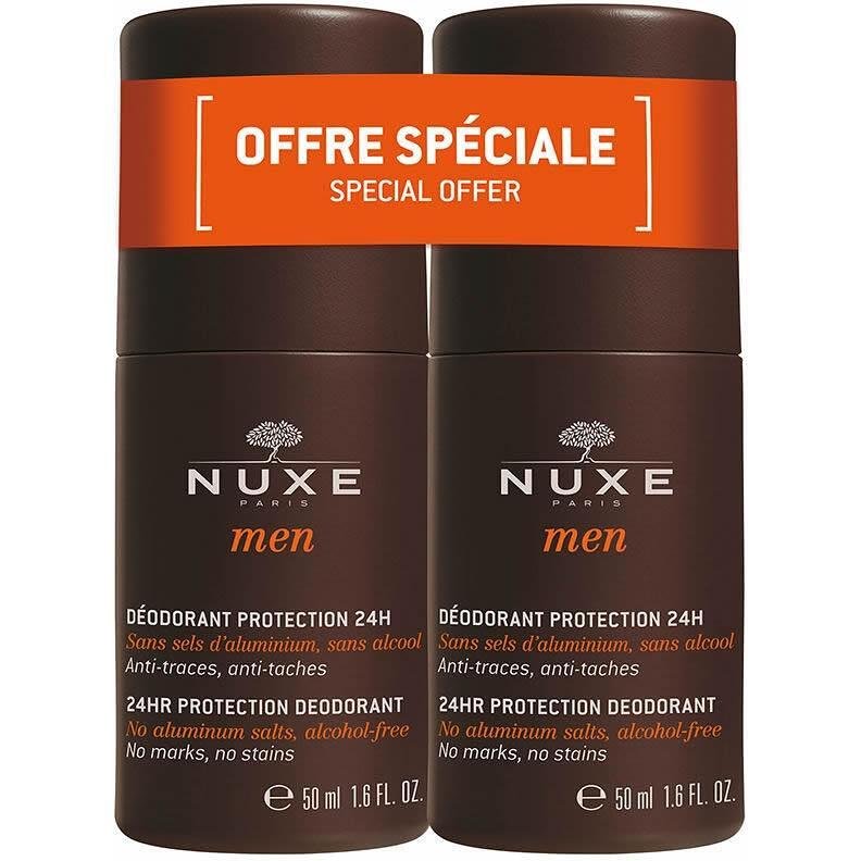 Nuxe Men рол он с 24 часа защита без алуминиеви соли 50 мл 2 опаковки | Нукс Мен