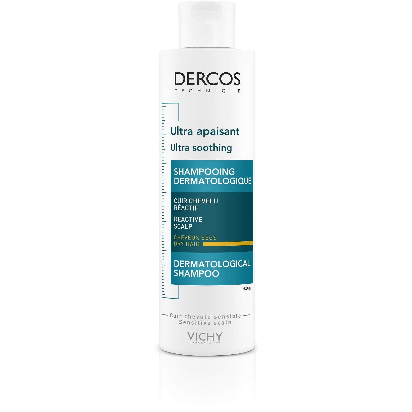Vichy Dercos ултра успокояващ шампоан за суха коса, 200 мл | Виши