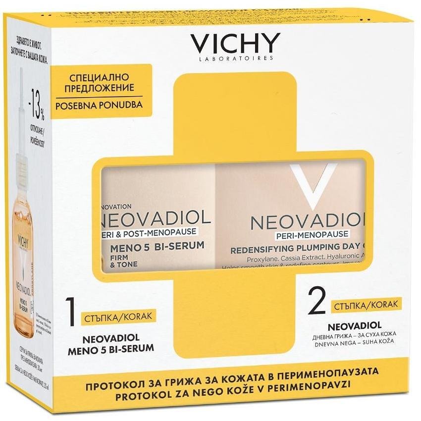 Vichy Neovadiol Peri-Menopause дневен крем 50 мл за суха кожа + нощен крем 15 мл | Виши, Неовадиол
