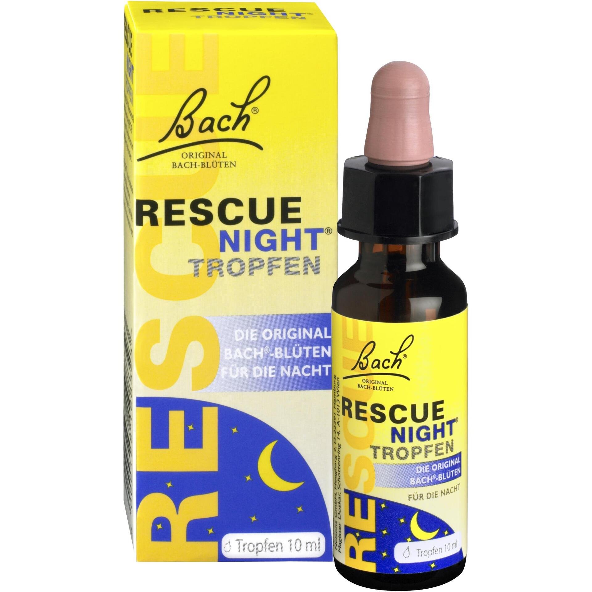 D-r Bach Night Rescue капки при безсъние и тревожност 10мл | Д-р Бах, Рескю