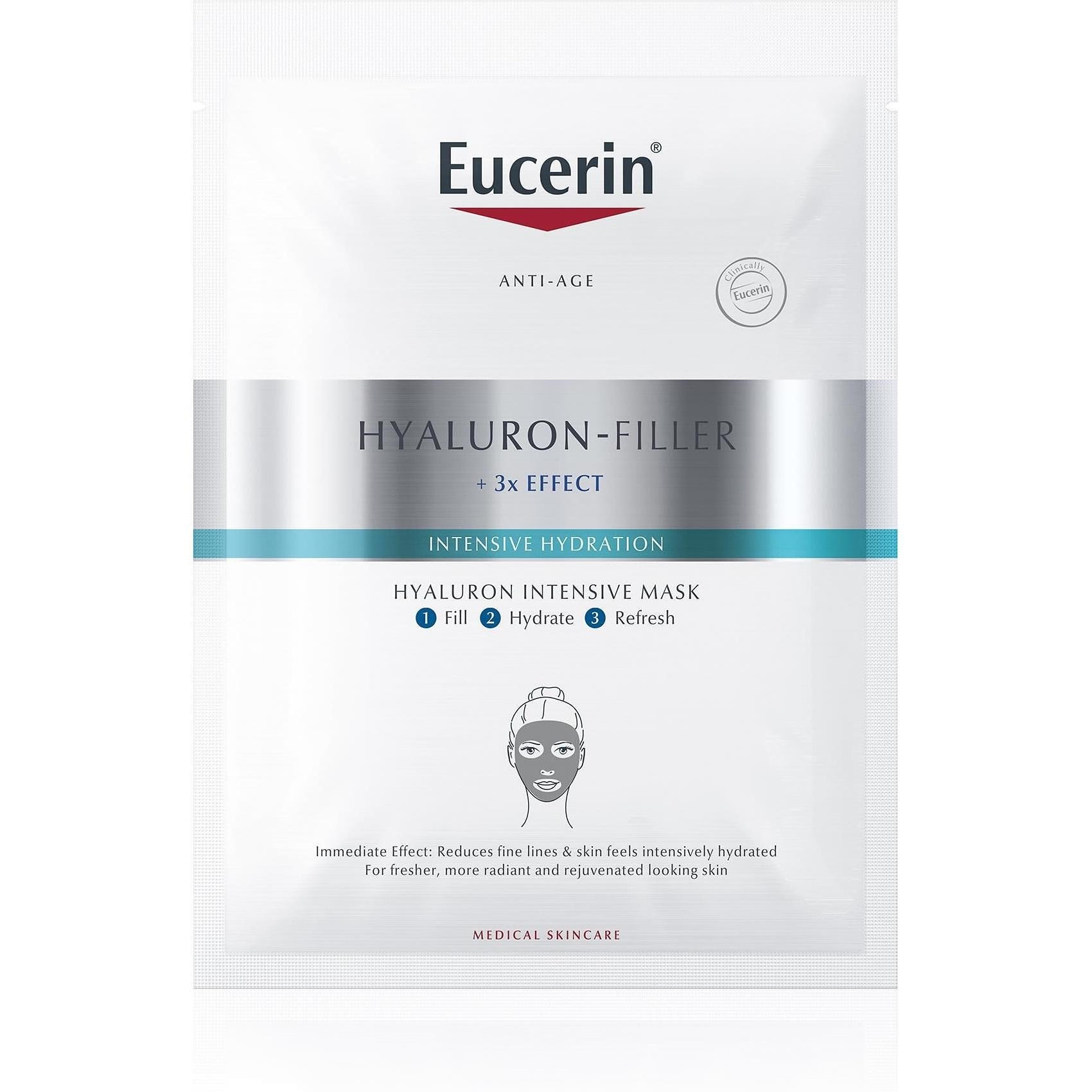 Eucerin Hyaluron-Filler Хидратираща маска за лице 30 мл с хиалуронова киселина 1 брой | Еусерин, Хиалурон-Филър