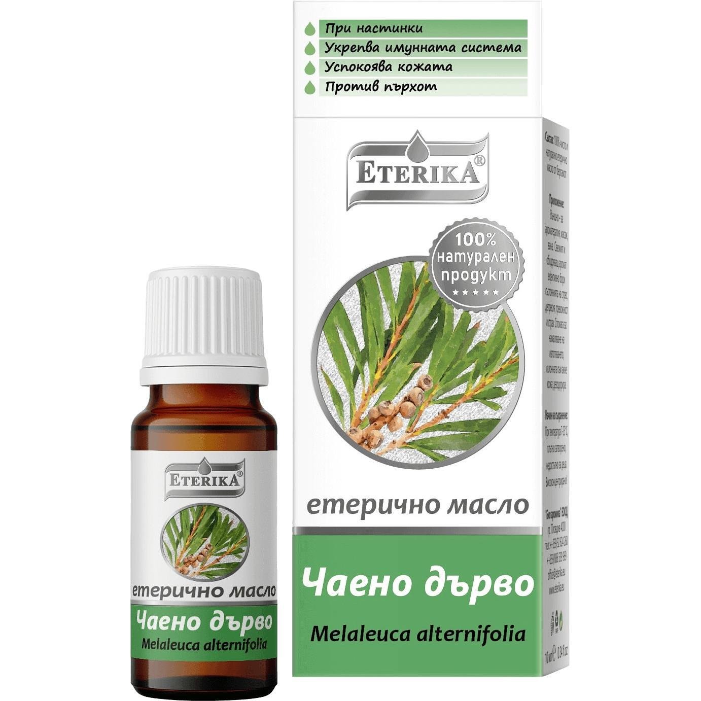 Eterika Чаено дърво етерично масло 10 мл | Етерика Melaleuca Alternifolia