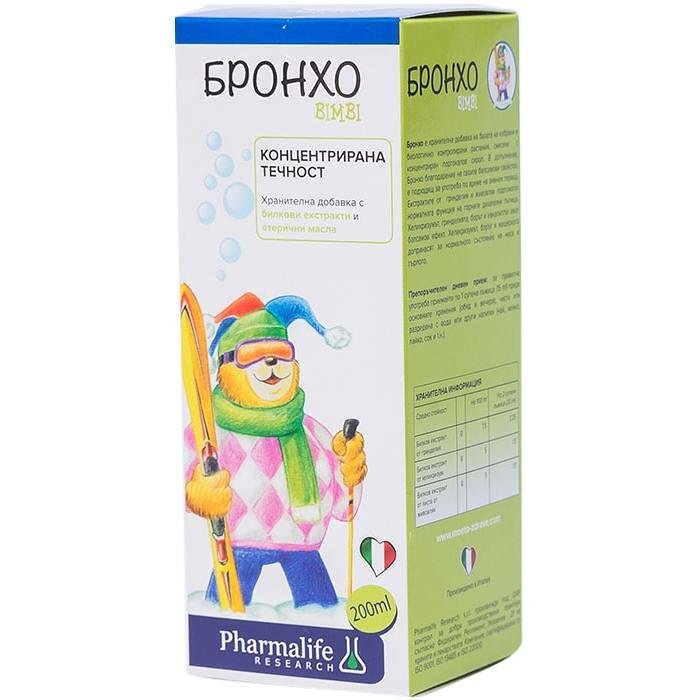 Pharmalife Research Бронхо Бимби детски сироп против кашлица 200 мл | Фармалайф Рисърч