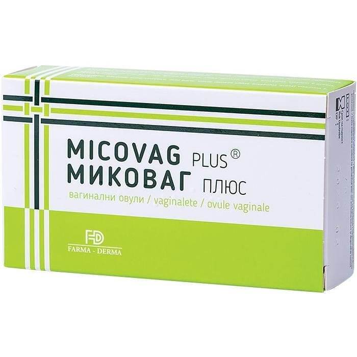 Farma-Derma Миковаг плюс 10 вагинални овули при вагинална инфекция Naturpharma | Фарма-Дерма