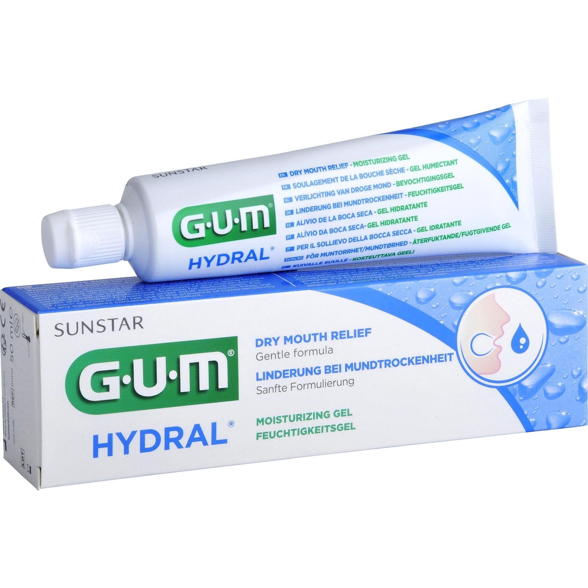 Gum Hydral Овлажняващ и възстановяващ гел за суха уста 50 мл | Гъм, Хидрал