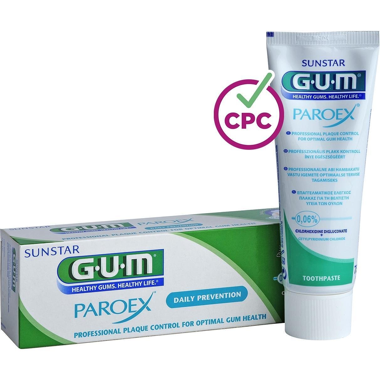 Gum Paroex Паста за зъби 0.06% контрол на плаката и здрави венци 75ч мл | Гъм, Пароекс