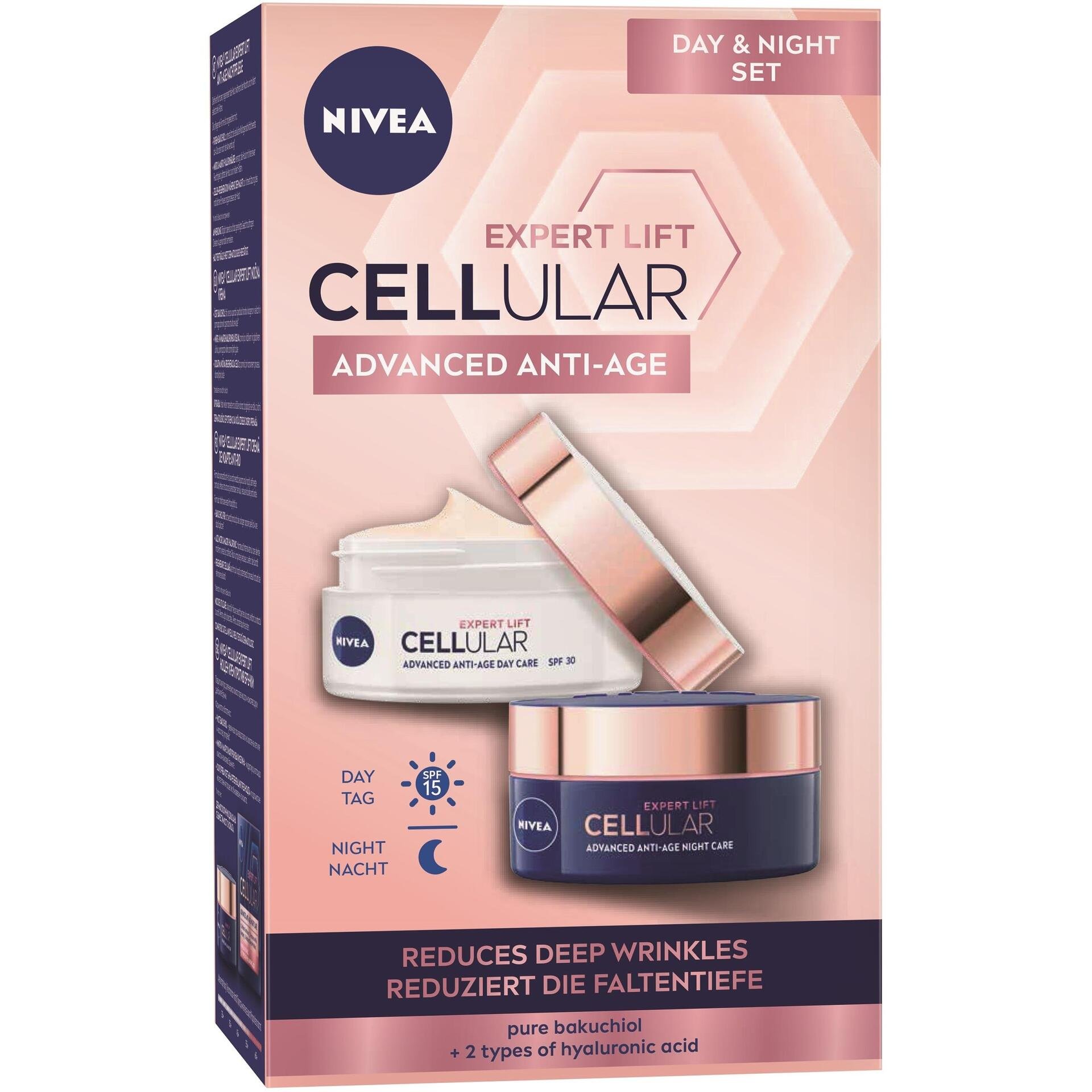 Nivea Expert Lift Cellular комплект дневен крем SPF30, 50 мл и нощен крем, 50 мл | Нивеа