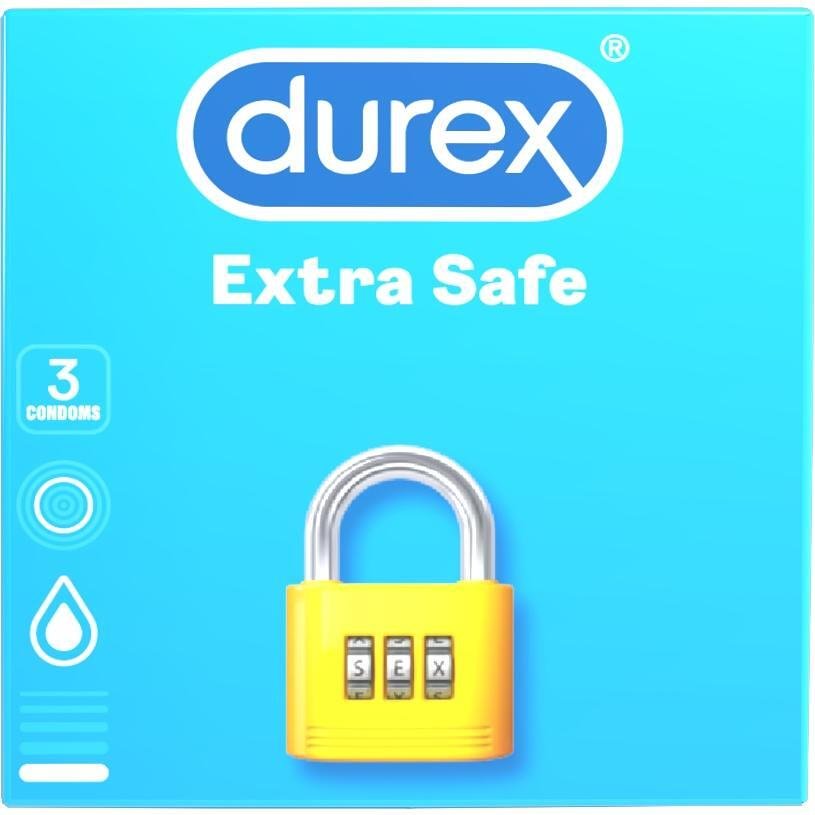Durex Extra Safe презервативи 3 броя | Дюрекс