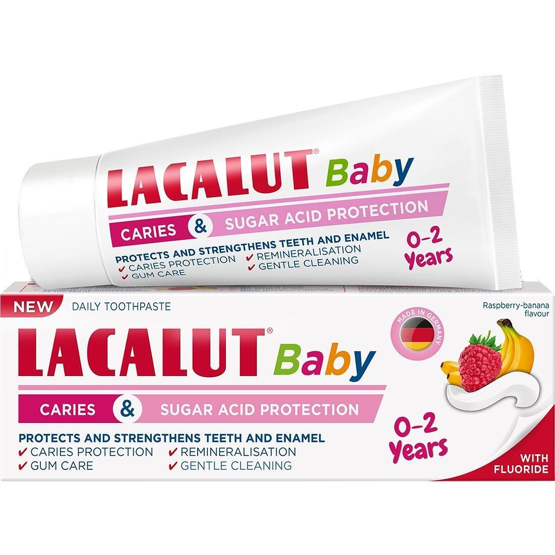 Lacalut Baby Детска паста за зъби 0 - 2 г, 55 мл | Лакалут