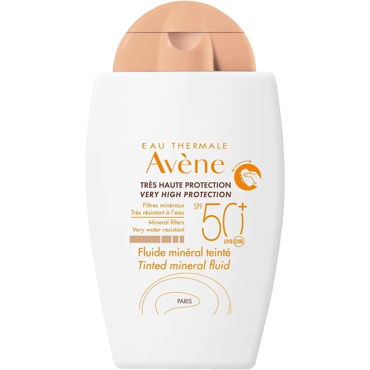 Avene тониран минерален слънцезащитен флуид SPF50+, 40 мл | Авен