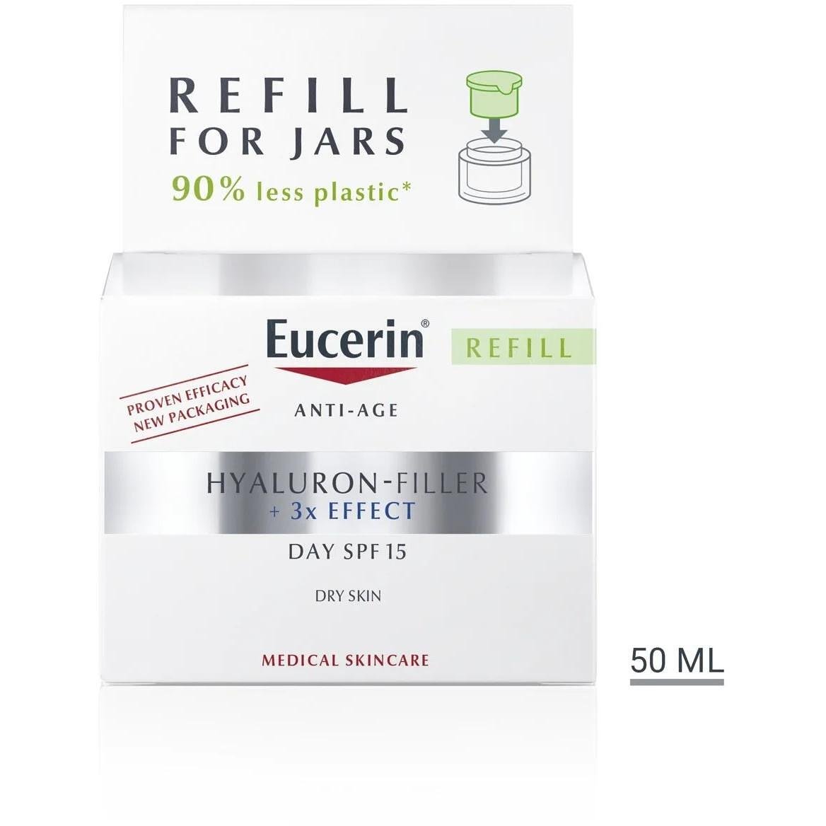 Eucerin Hyaluron-Filler дневен крем пълнител 50 мл | Еусерин, Хиалурон-Филър