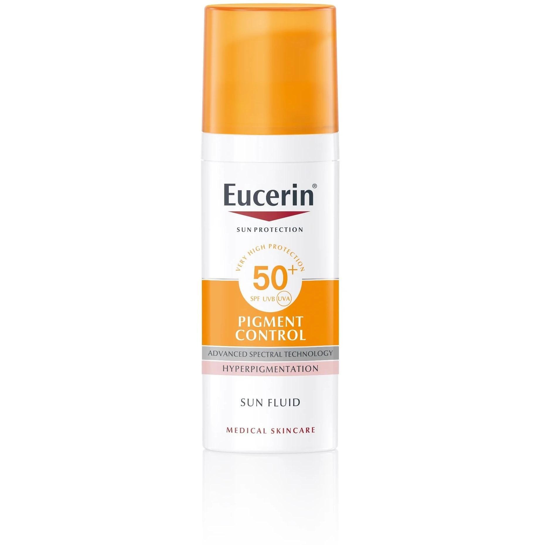 Eucerin Sun Protection Pigment Control Слънцезащитен флуид за лице при хиперпигментации SPF50+ 50 мл | Еусерин, Сън Протекшън