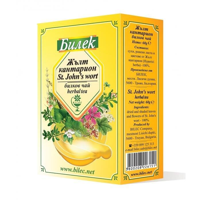 Билек чай жълт кантарион, 60 г | Bilec
