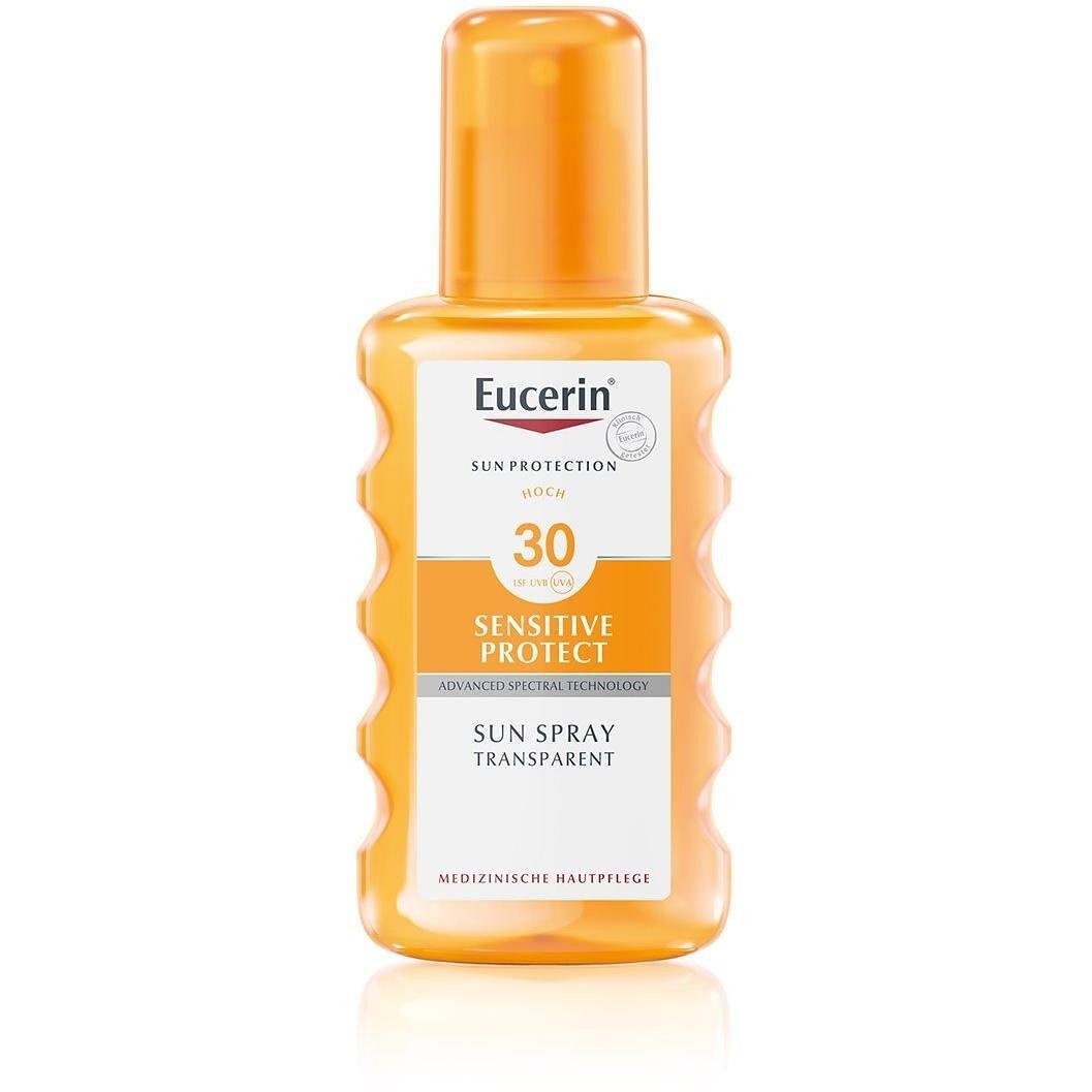 Eucerin Sun Protection Sensitive Protect слънцезащитен прозрачен спрей SPF30, 200 мл | Еусерин, Сън Протекшън