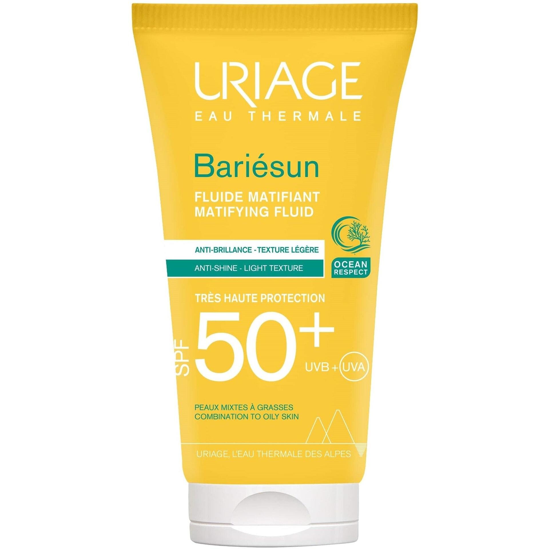 Uriage Bariesun Слънцезащитен матиращ флуид за комбинирана и мазна кожа SPF50+ 50 мл | Уриаж, Бариесън