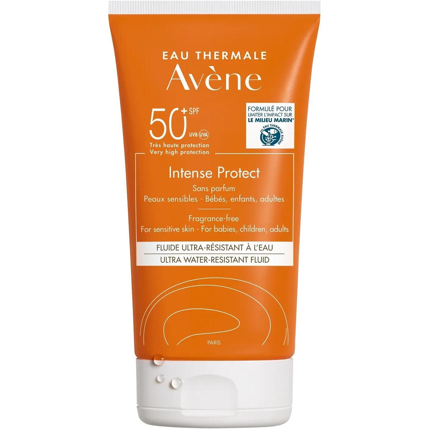 Avene Intense Protect ултра водоустойчив флуид SPF50, 150 мл | Авен