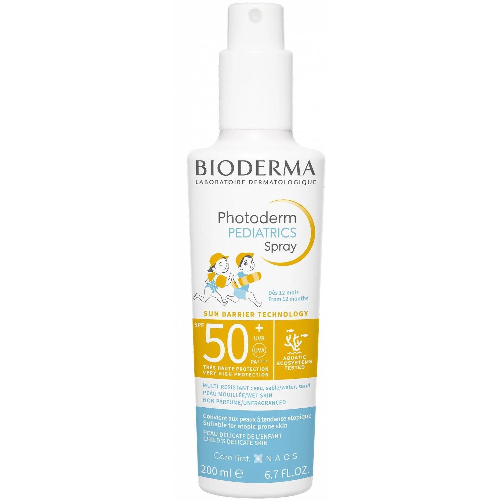Bioderma Photoderm Pediatrics слънцезащитен спрей SPF50, 200 мл | Биодерма, Фотодерм