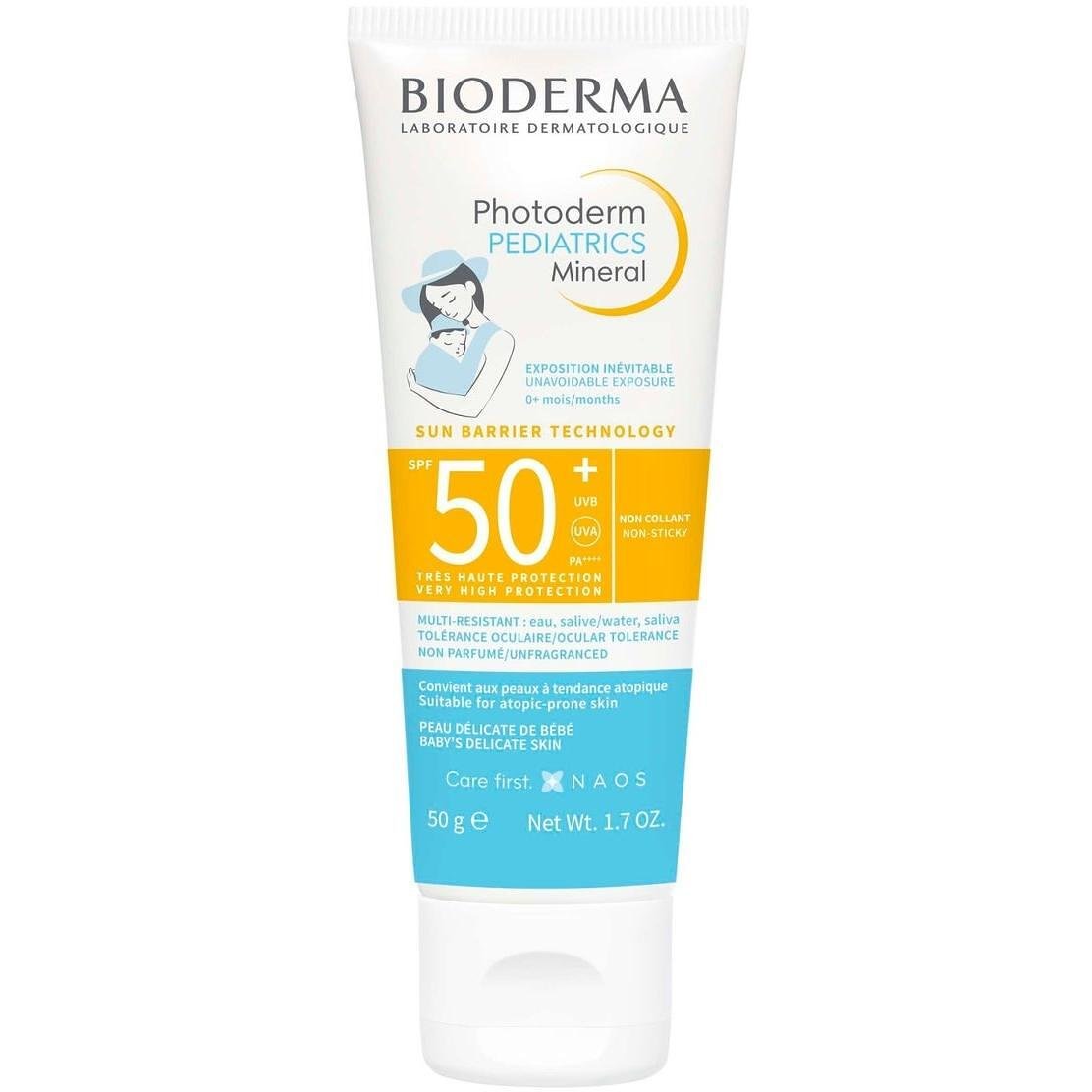 Bioderma Photoderm Pediatrics Mineral слънцезащитен крем SPF50+, 50 г | Биодерма, Фотодерм