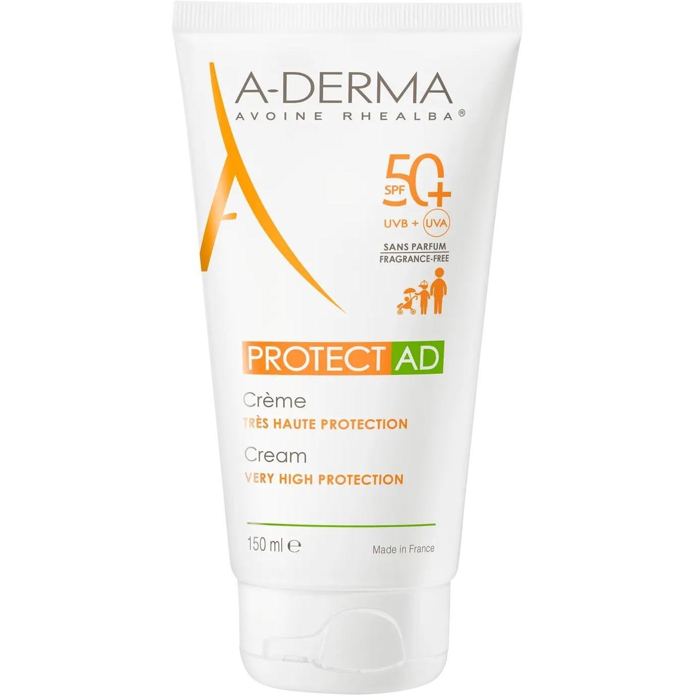 A-Derma Protect AD крем за суха и атопична кожа SPF50+, 150 мл | А-Дерма, Протект АД