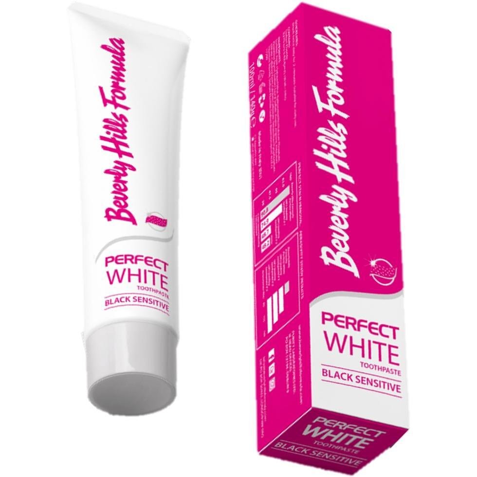 Beverly Hills Formula Perfect White Black Sensitive паста за зъби, 100 мл | Бевърли Хилс Формула, Пърфект Уайт Блек Сенситив